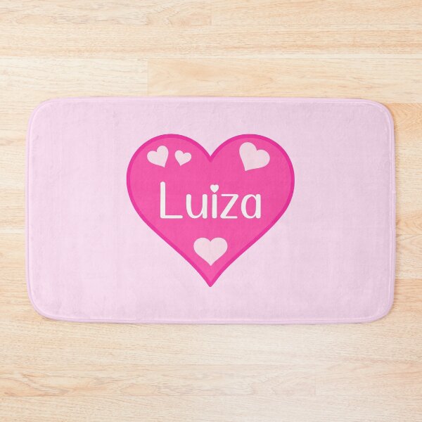 Item preview, Luiza Name Pink Heart designed and sold by Jeallan Designs.