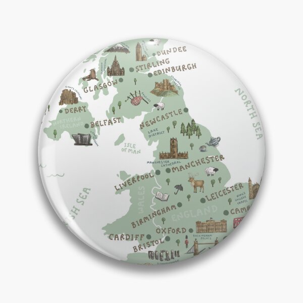 Item preview, Map of United Kingdom designed and sold by Those Pencil Shavings.
