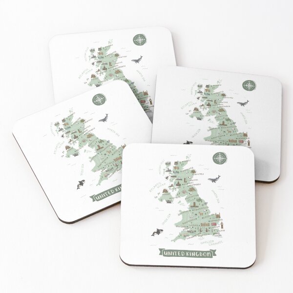 Item preview, Map of United Kingdom designed and sold by Those Pencil Shavings.