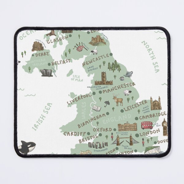 Item preview, Map of United Kingdom designed and sold by Those Pencil Shavings.