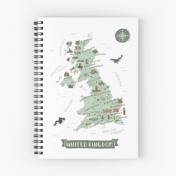 Item preview, Map of United Kingdom designed and sold by Those Pencil Shavings.