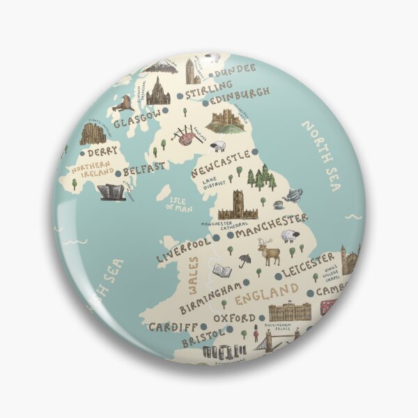 Item preview, Map of United Kingdom designed and sold by Those Pencil Shavings.