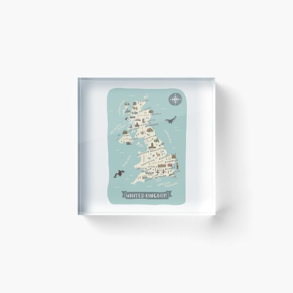 Item preview, Map of United Kingdom designed and sold by Those Pencil Shavings.
