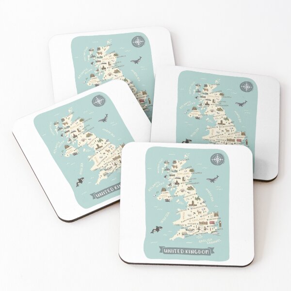 Item preview, Map of United Kingdom designed and sold by Those Pencil Shavings.