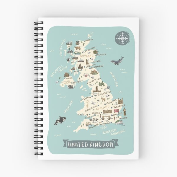 Item preview, Map of United Kingdom designed and sold by Those Pencil Shavings.