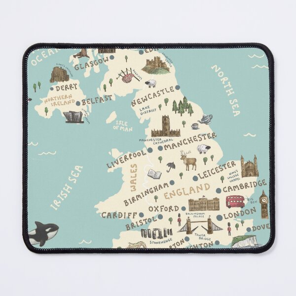 Item preview, Map of United Kingdom designed and sold by Those Pencil Shavings.