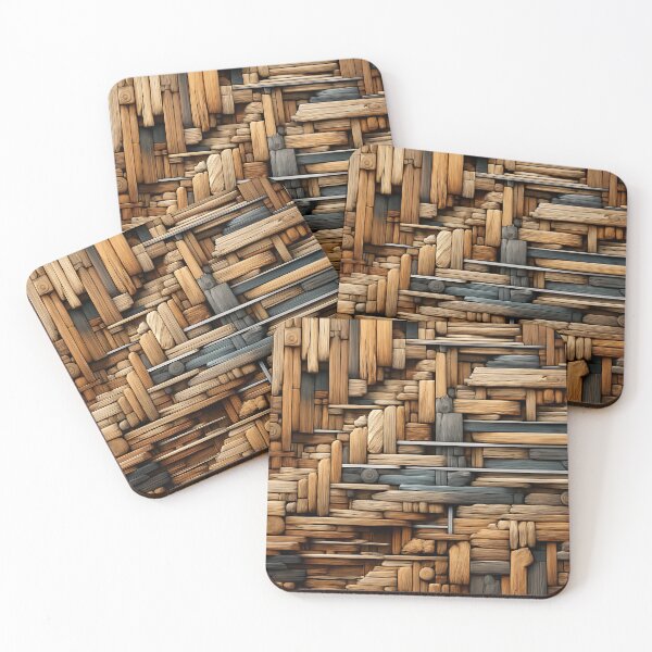 Item preview, Wooden Grid designed and sold by Kaleidoscope Print.