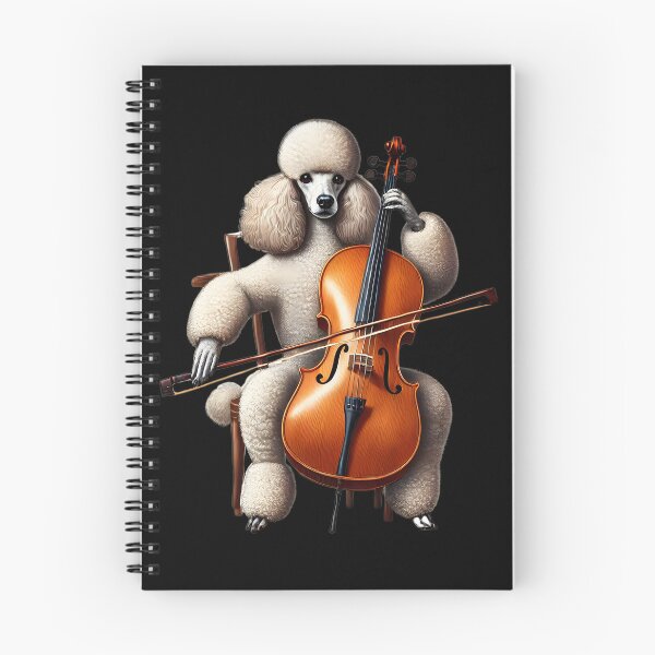 Item preview, Poodle Playing Cello Player Dog Lover designed and sold by Kimberley King Art  King Art.
