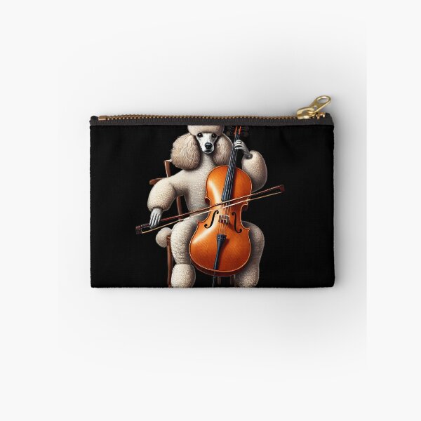 Item preview, Poodle Playing Cello Player Dog Lover designed and sold by Kimberley King Art  King Art.