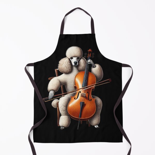 Item preview, Poodle Playing Cello Player Dog Lover designed and sold by Kimberley King Art King Art.
