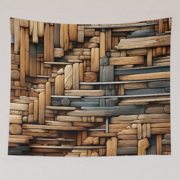 Item preview, Wooden Grid designed and sold by Kaleidoscope Print.