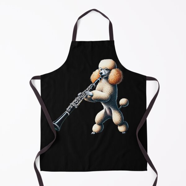 Item preview, Poodle Playing Clarinet Player Dog Lover designed and sold by Kimberley King Art  King Art.