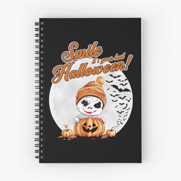 Item preview, Happy Halloween - little, cute and evil Halloween ghost designed and sold by Nana-and-Mo.