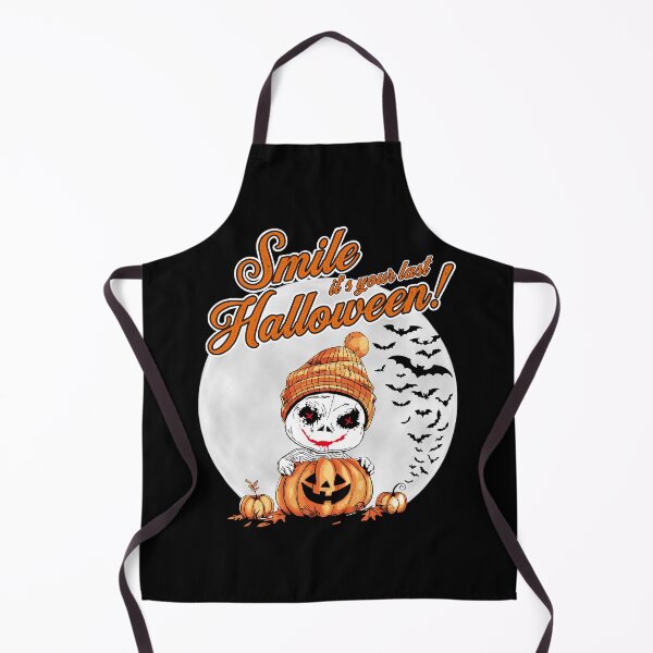 Item preview, Happy Halloween - little, cute and evil Halloween ghost designed and sold by Nana-and-Mo.