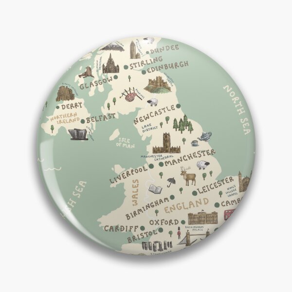 Item preview, Map of United Kingdom designed and sold by Those Pencil Shavings.