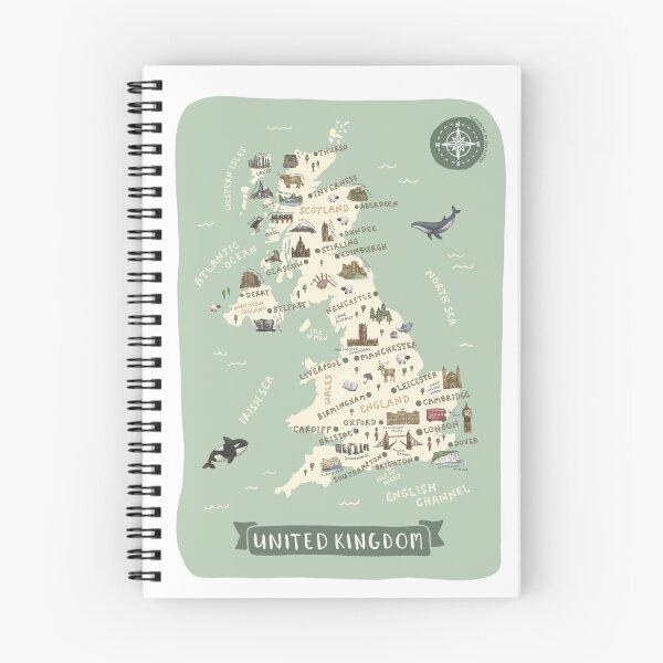Item preview, Map of United Kingdom designed and sold by Those Pencil Shavings.