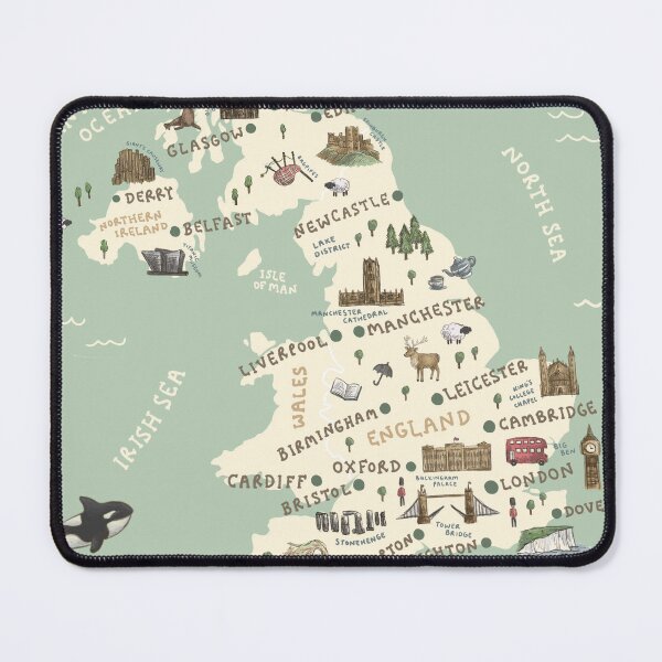 Item preview, Map of United Kingdom designed and sold by Those Pencil Shavings.