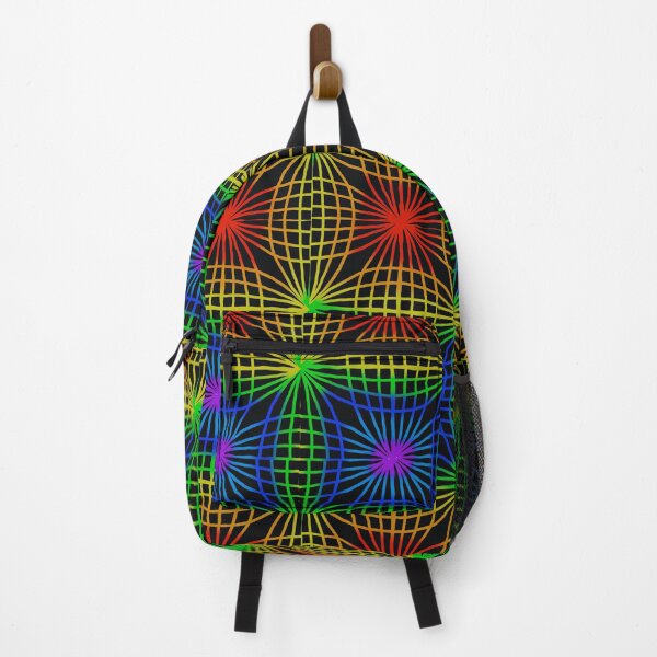 Item preview, Glowing Rainbow Geometric Grid Pattern designed and sold by KornDala88.