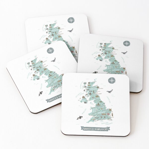 Item preview, Map of United Kingdom designed and sold by Those Pencil Shavings.
