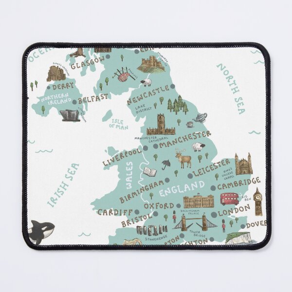 Item preview, Map of United Kingdom designed and sold by Those Pencil Shavings.