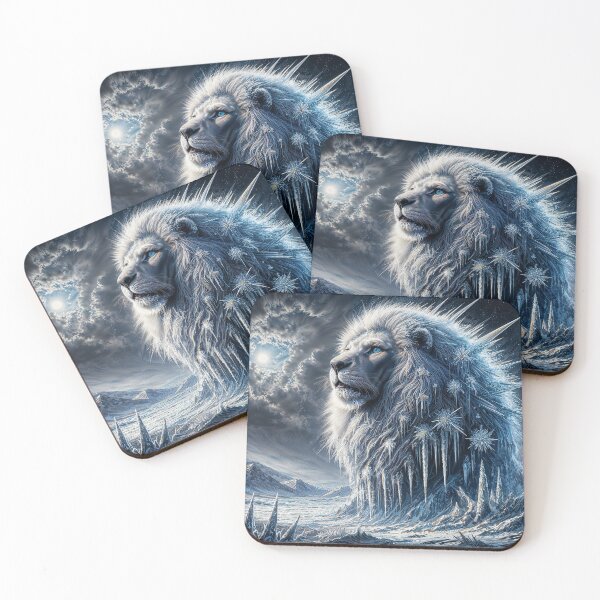 Item preview, Iced Lion – Icy lion with majestic strength designed and sold by Unikat.SE.
