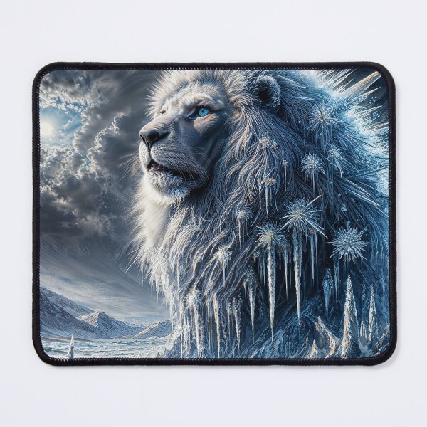 Item preview, Iced Lion – Icy lion with majestic strength designed and sold by Unikat.SE.
