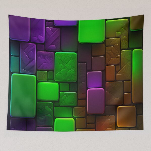 Item preview, Luminous Blocks designed and sold by Kaleidoscope Print.