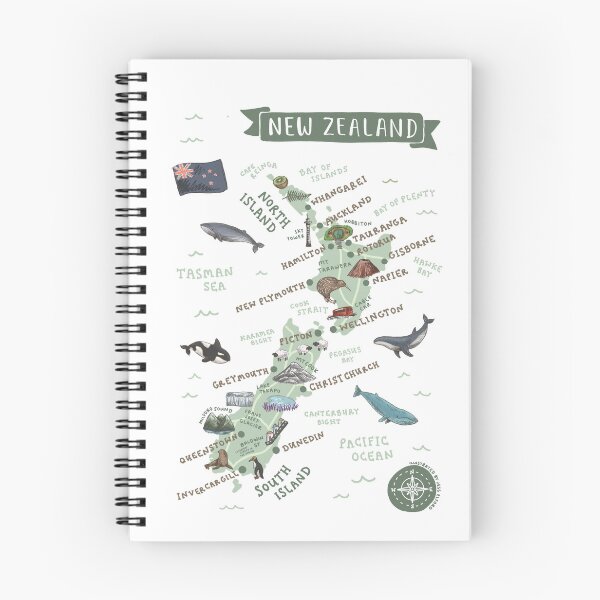 Item preview, Map of New Zealand designed and sold by Those Pencil Shavings.