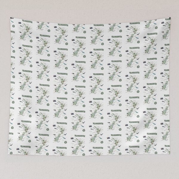Item preview, Map of New Zealand designed and sold by Those Pencil Shavings.