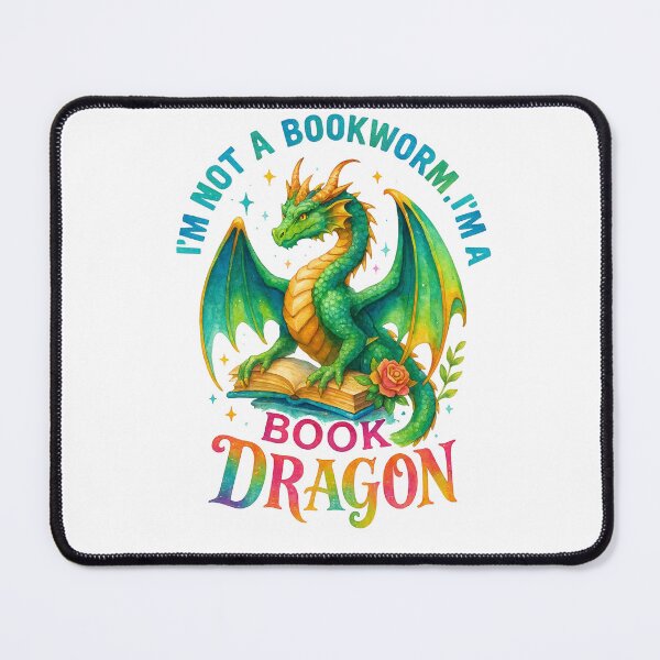 Item preview, I'm Not a Bookworm, I'm a Book Dragon designed and sold by bobabunbun.