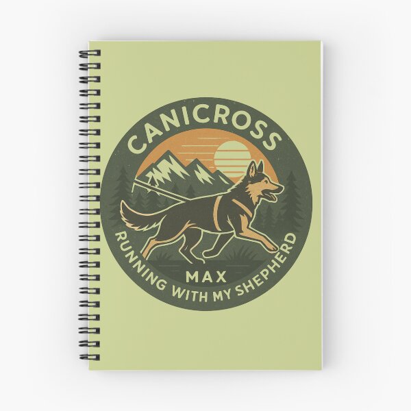 Item preview, Canicross – Running with My Shepherd Max Vintage Emblem Design designed and sold by Meandmyshop.