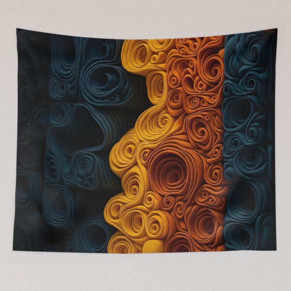 Item preview, Flowing Spirals designed and sold by Kaleidoscope Print.