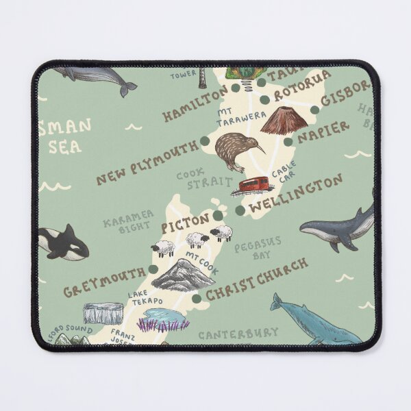 Item preview, Map of New Zealand designed and sold by Those Pencil Shavings.