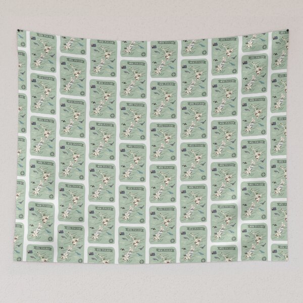 Item preview, Map of New Zealand designed and sold by Those Pencil Shavings.