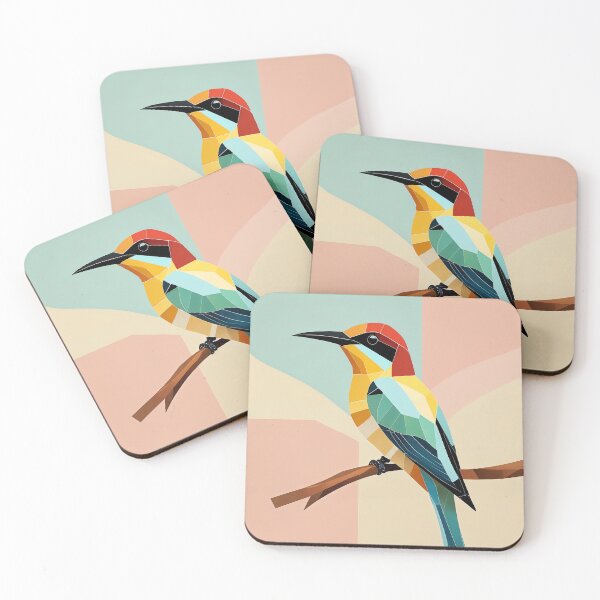 Item preview, Abstract Avian: A Geometric Bee-Eater designed and sold by Lizetteh.