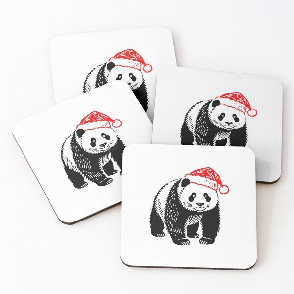 Item preview, Panda wearing a Santa hat designed and sold by JollyCritters.