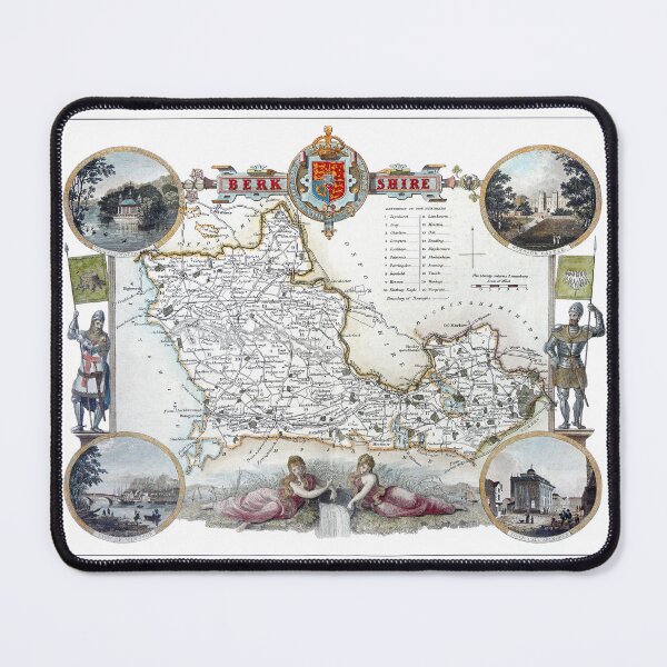 Item preview, Reprint of a vintage Berkshire, UK, Map designed and sold by JonDelorme.