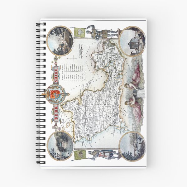 Item preview, Reprint of a vintage Berkshire, UK, Map designed and sold by JonDelorme.