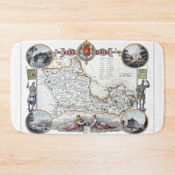Item preview, Reprint of a vintage Berkshire, UK, Map designed and sold by JonDelorme.