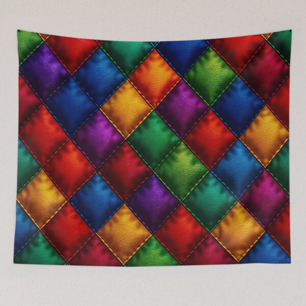 Item preview, Rainbow Quilt designed and sold by Kaleidoscope Print.