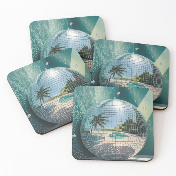 Item preview, Disco Paradise  -  Retro Tropical Poolside Reflections Wall Art designed and sold by CanvasCarousel.
