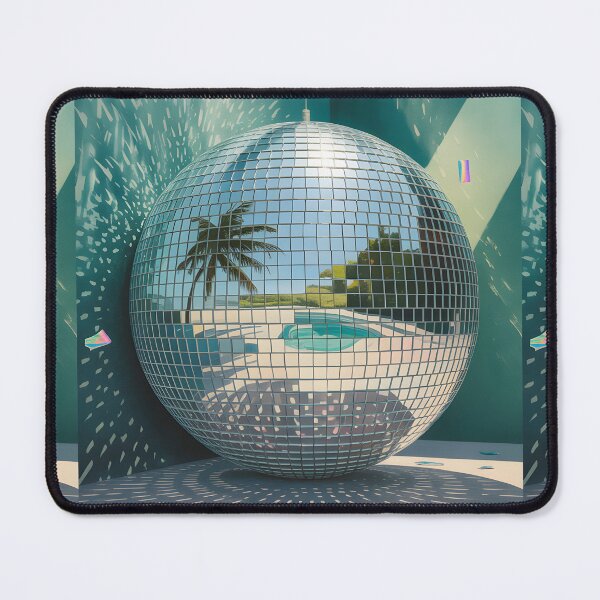 Item preview, Disco Paradise  -  Retro Tropical Poolside Reflections Wall Art designed and sold by CanvasCarousel.