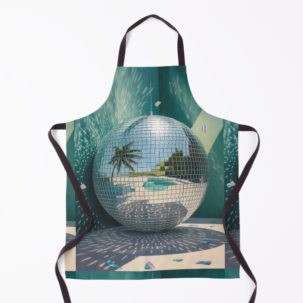 Item preview, Disco Paradise  -  Retro Tropical Poolside Reflections Wall Art designed and sold by CanvasCarousel.