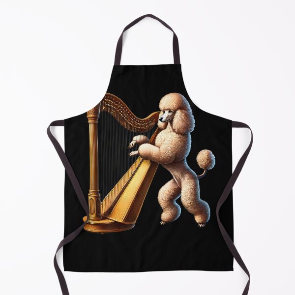 Item preview, Poodle Playing Harp Player Dog Lover designed and sold by Kimberley King Art King Art.