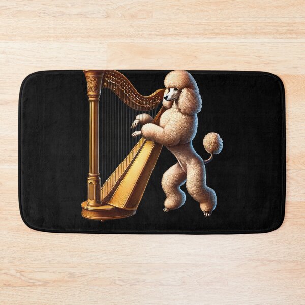 Item preview, Poodle Playing Harp Player Dog Lover designed and sold by Kimberley King Art  King Art.