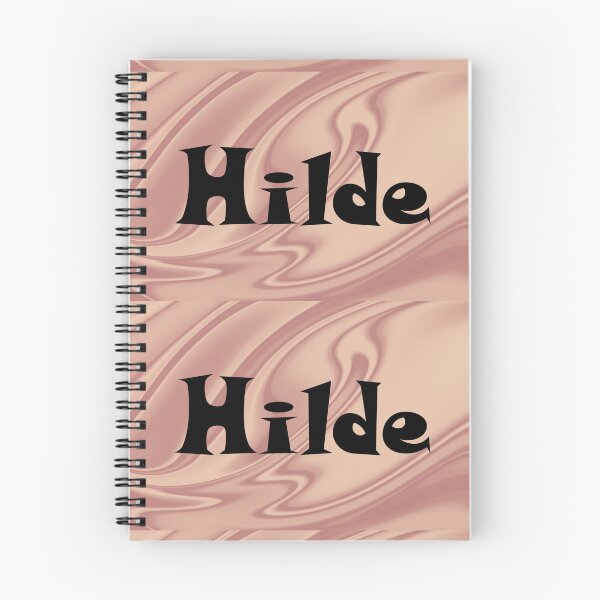 Artikelvorschau, Hilde Namensdesign – süße Schriftart, minimalistisch, mit schwarzer Schrift :) entworfen und verkauft von Myriel-Myriel.