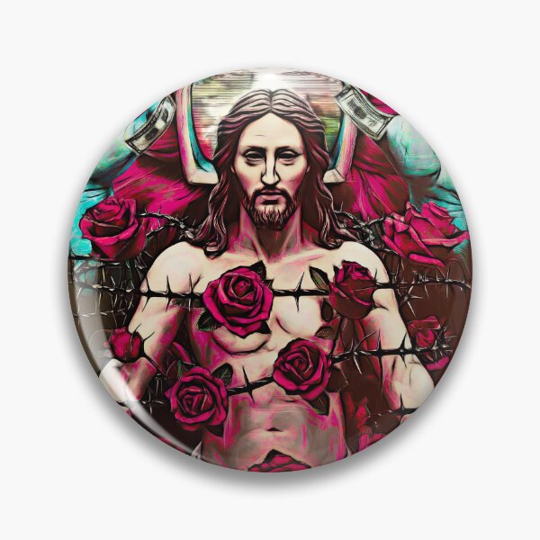 Item preview, Christ Among Thorns and Roses – Contemporary Surreal Art designed and sold by ismo1530.