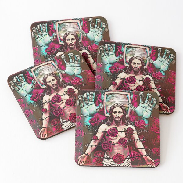 Item preview, Christ Among Thorns and Roses – Contemporary Surreal Art designed and sold by ismo1530.