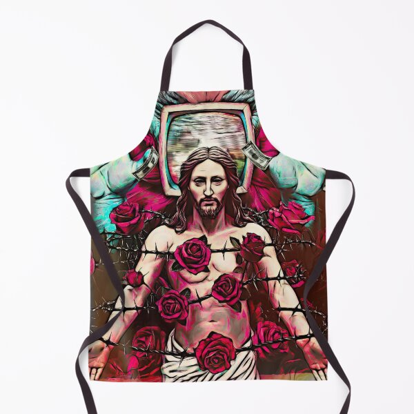 Item preview, Christ Among Thorns and Roses – Contemporary Surreal Art designed and sold by ismo1530.