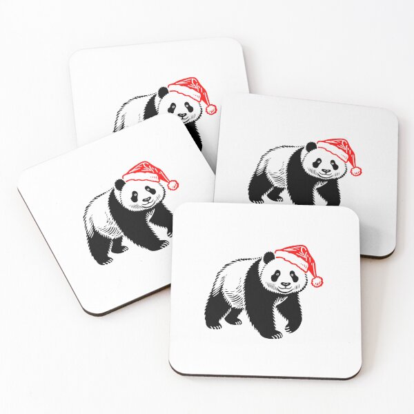 Item preview, Panda wearing a Santa hat designed and sold by JollyCritters.